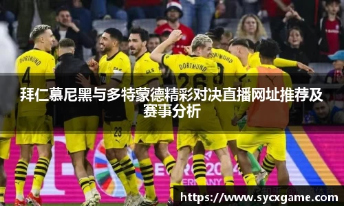 拜仁慕尼黑与多特蒙德精彩对决直播网址推荐及赛事分析